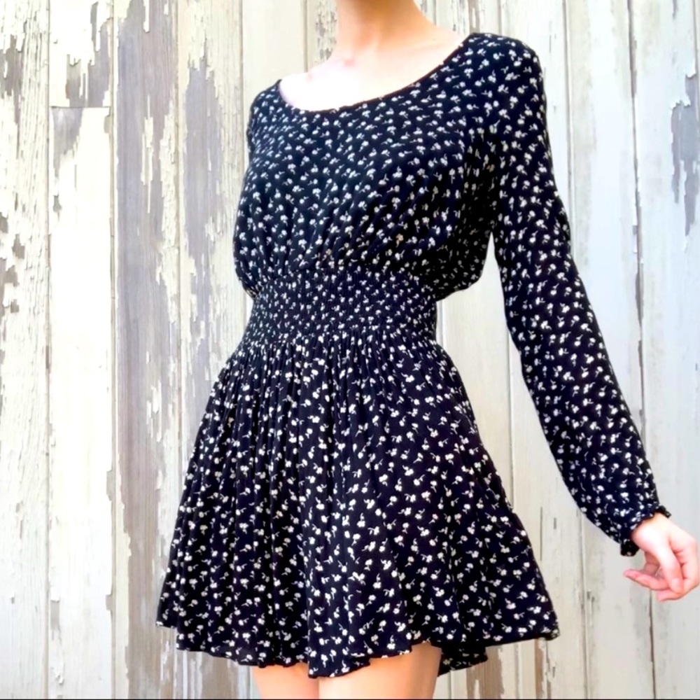 Kimchi Blue Black Floral Dress